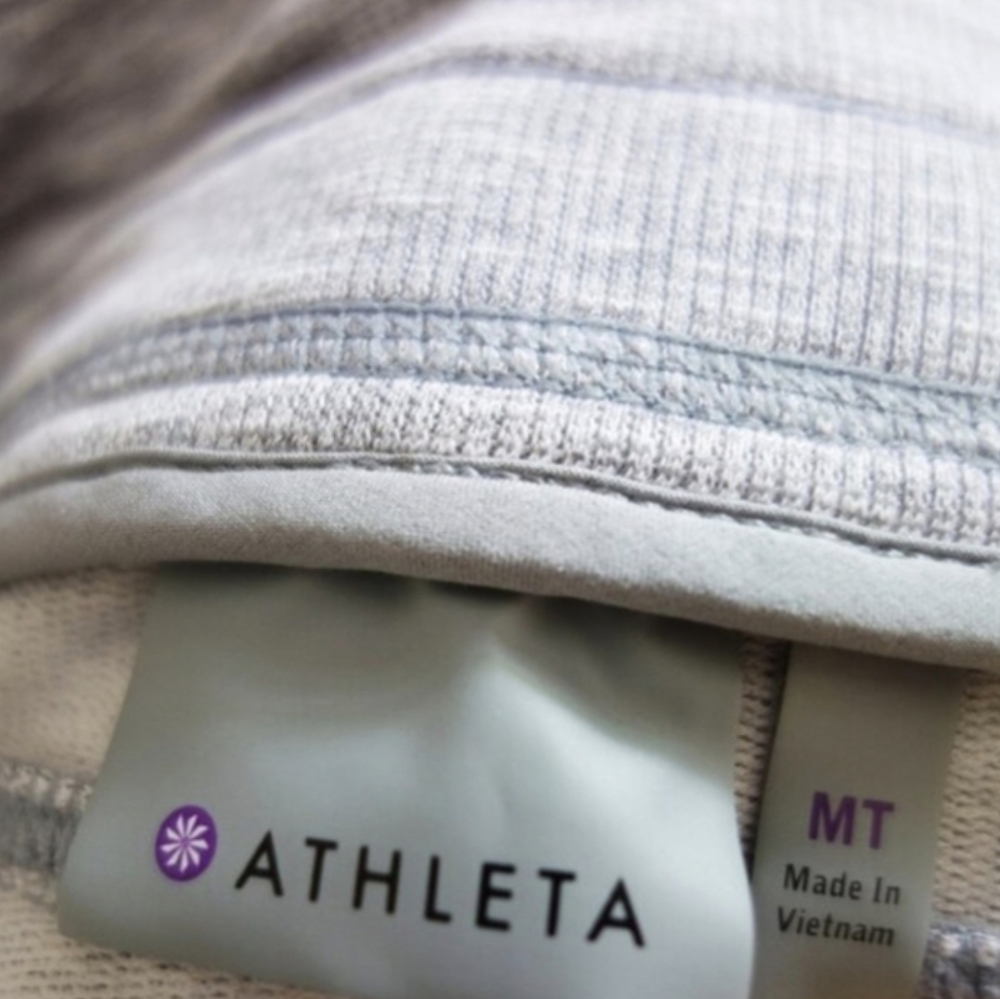 Athleta Techie Terry Athletic Skirt Size (M Tall) Heathered Gray EUC - Picture 6 of 7